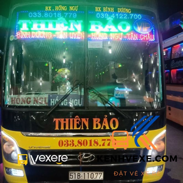 Phương tiện xe Thiên Bảo đón khách tại khu vực Đồng Tháp