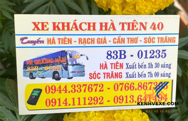 Xe giường nằm chất lượng cao tuyến Sóc Trăng đi Kiên Giang