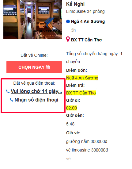 Ảnh minh họa Bước 5(2): đặt vé qua số điện thoại