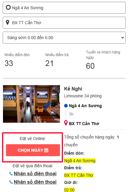 Ảnh minh họa Bước 4(1): đặt vé trực tuyến