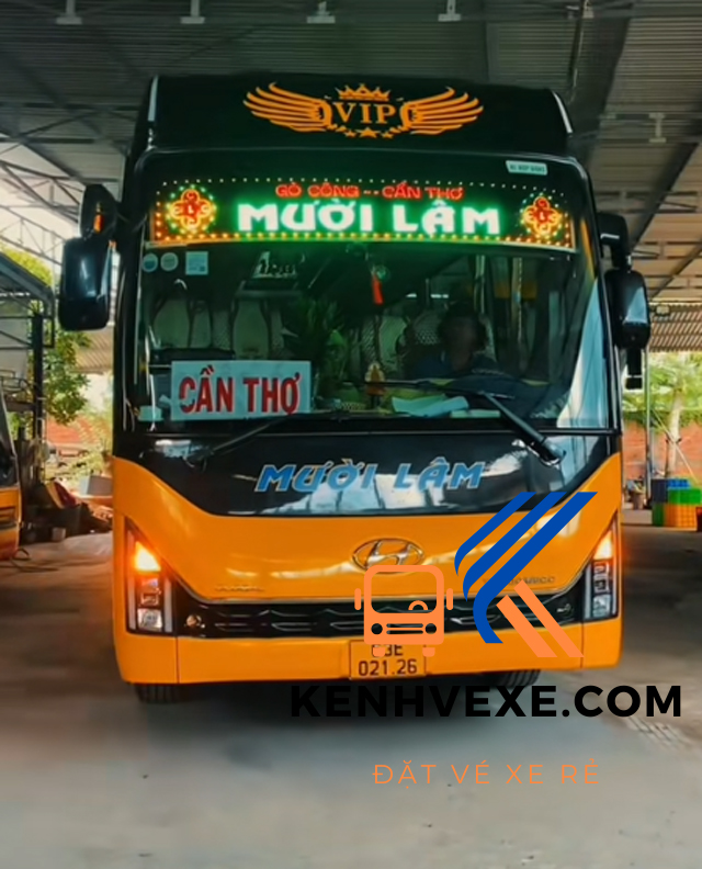 Xe Mười Lâm tuyến Cần Thơ - Tiền Giang