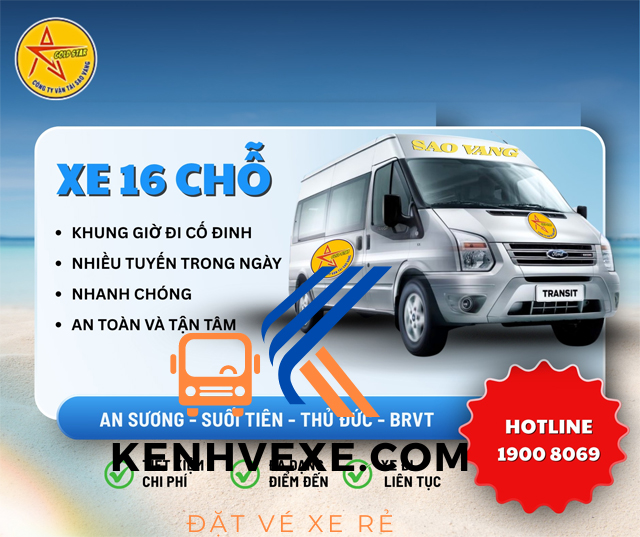 Nhà xe Sao Vàng Vũng Tàu uy tín chất lượng