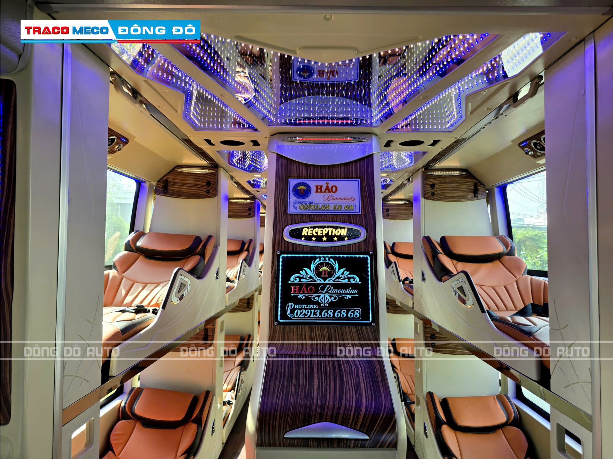 Nội thất xe limousine Hảo tiện nghi, sạch sẽ