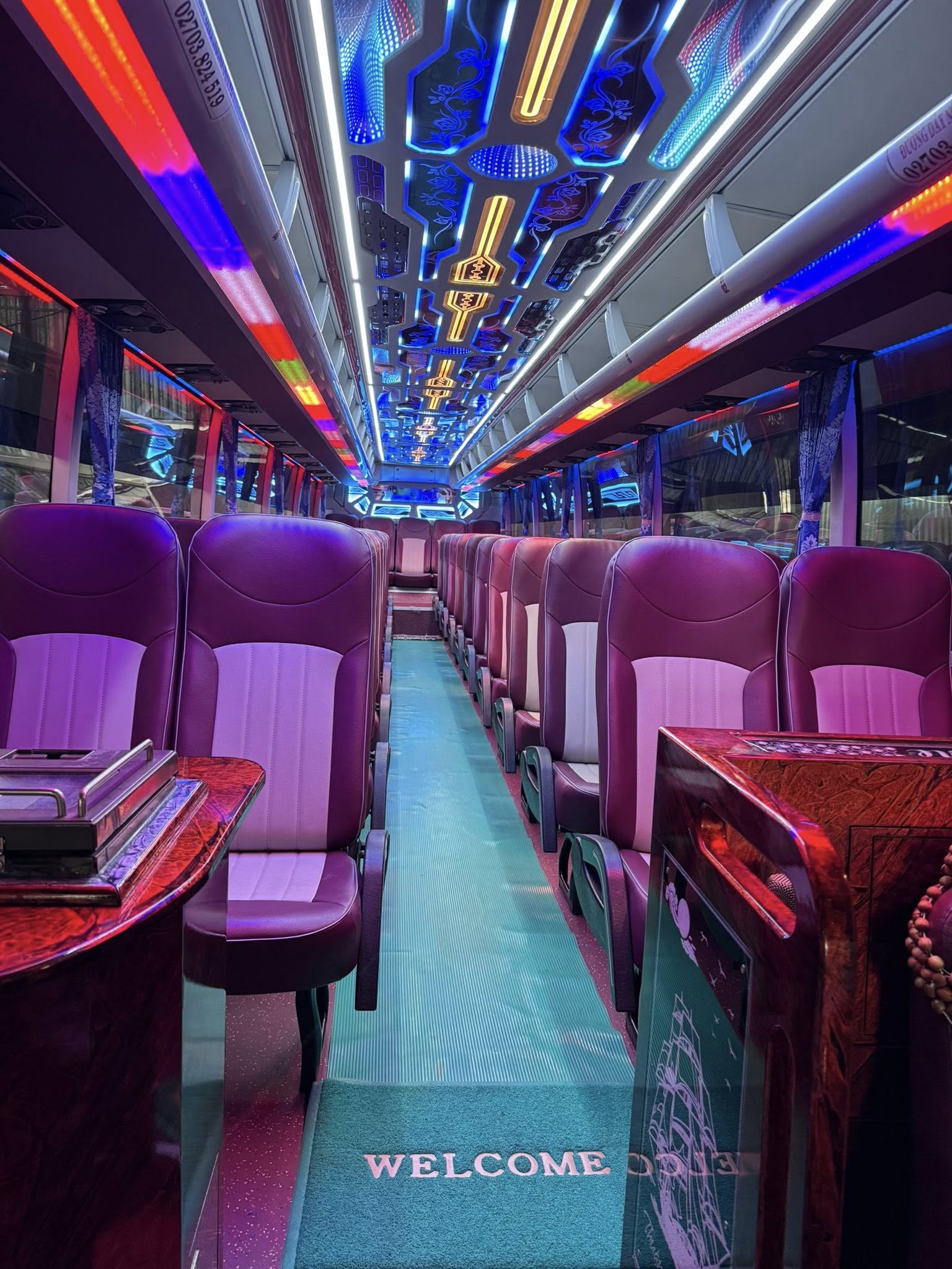 Nội thất xe giường nằm Kim Phát