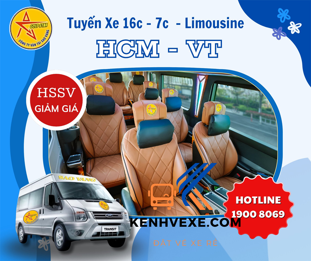 Nội thất xe Sao Vàng Vũng Tàu