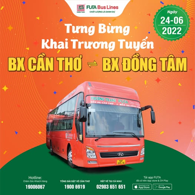 Tuyến xe đi các tỉnh miền Tây