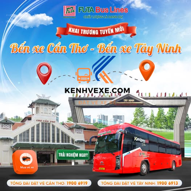 Dàn xe chất lượng cao của nhà xe Phương Trang Cần Thơ Tây Ninh
