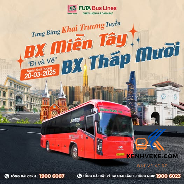 Xe Phương Trang Tháp Mười đi Sài Gòn