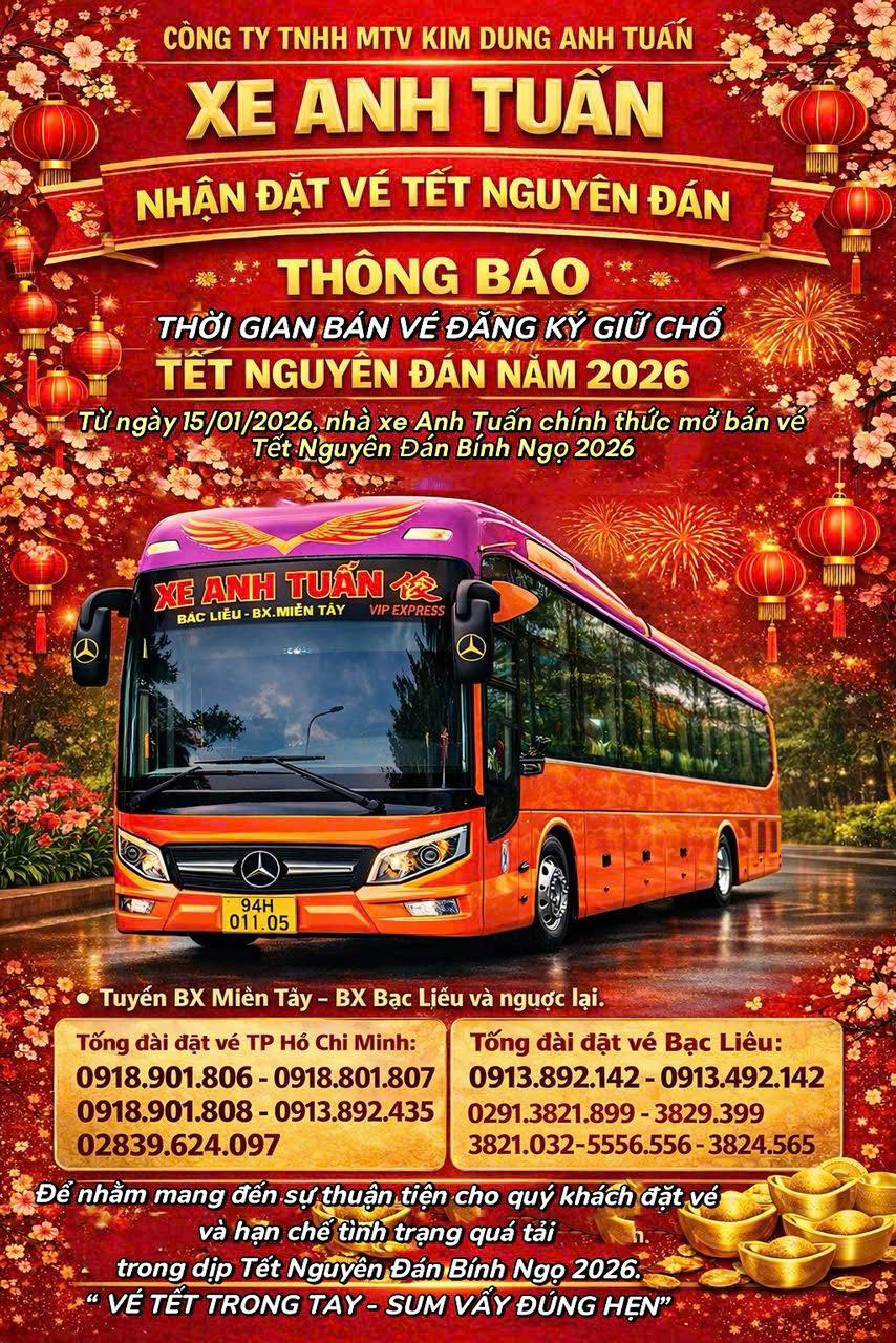 Nhân viên tổng đài xe Anh Tuấn Bạc Liêu sẵn sàng hỗ trợ đặt vé
