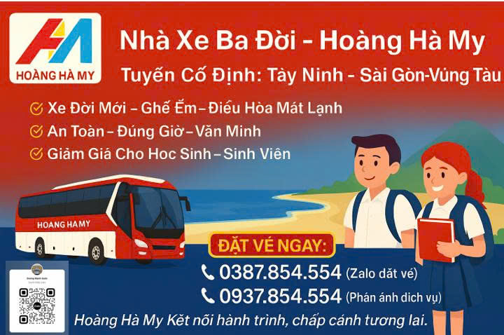 Tổng đài nhà xe Ba Đời Tây Ninh Vũng Tàu