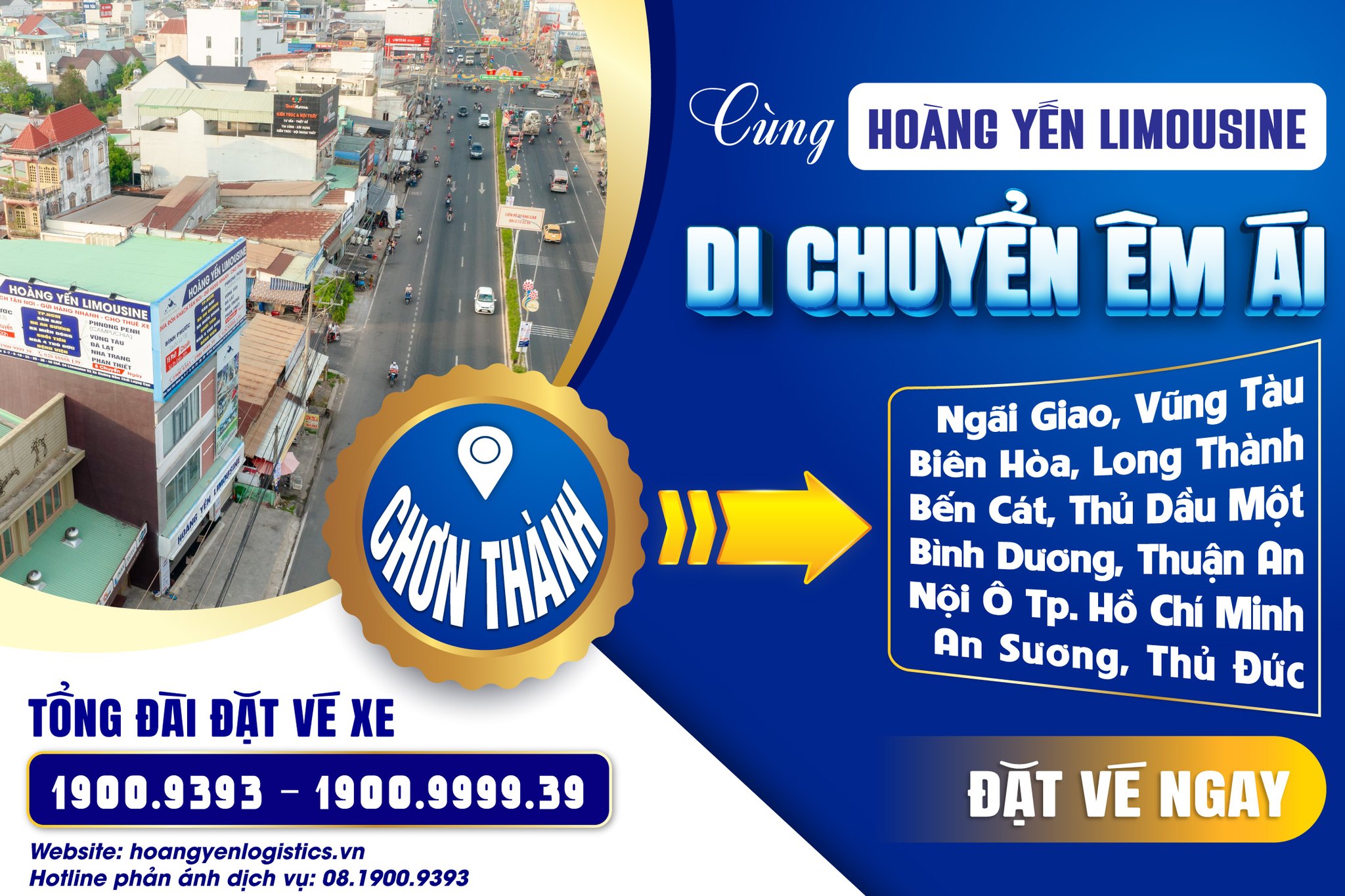 Tổng đài đặt vé trạm xe Hoàng Yến Logistics