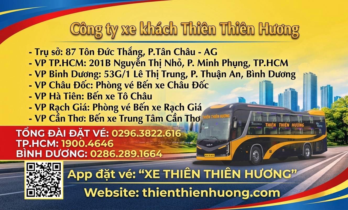 Tổng đài và số điện thoại xe Thiên Thiên Hương