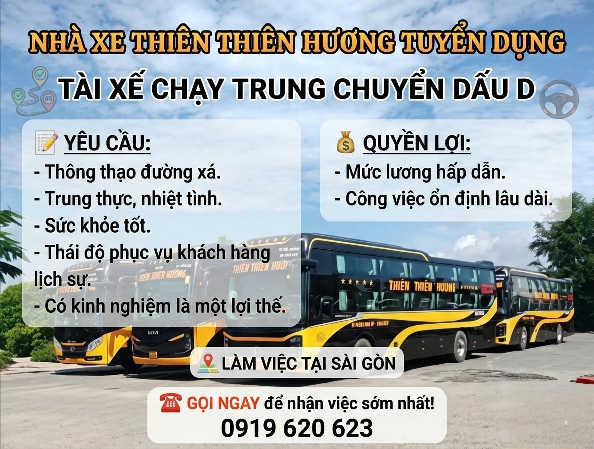 Đội ngũ nhân viên xe Thiên Thiên Hương