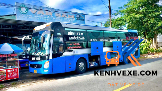 Xe Văn Sâm Bình Dương đi Kiên Giang giường nằm chất lượng cao