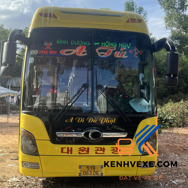 Hình ảnh xe khách A Tú chạy tuyến Đồng Tháp đi Bình Dương