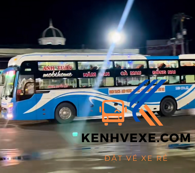 Nhà Xe Anh Tuấn chuyên tuyến Đồng Nai đi Cà Mau giường nằm chất lượng cao