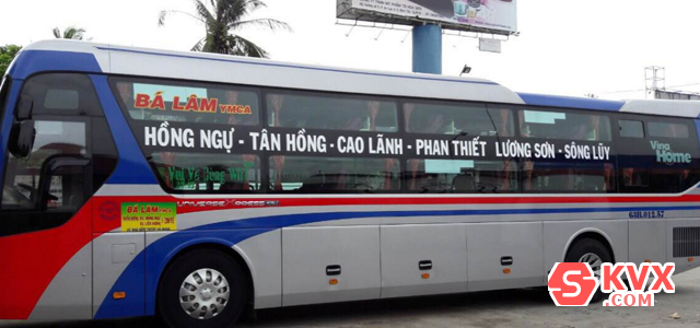 Xe Bá Lâm đón khách tại Đồng Nai về Đồng Tháp