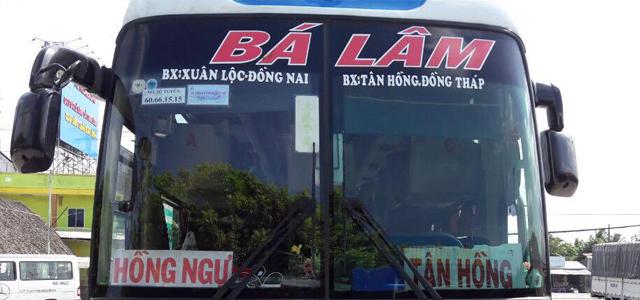 Xe Bá Lâm chuyên tuyến Đồng Nai đi Hồng Ngự