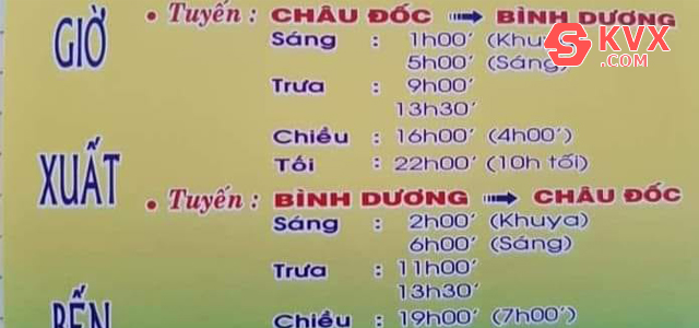 Hình ảnh xe khách Bách Cơ tuyến An Giang Bình Dương