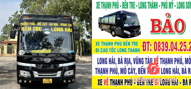 Xe Bảo Đăng chạy tuyến Bến Tre đi Bà Rịa Vũng Tàu