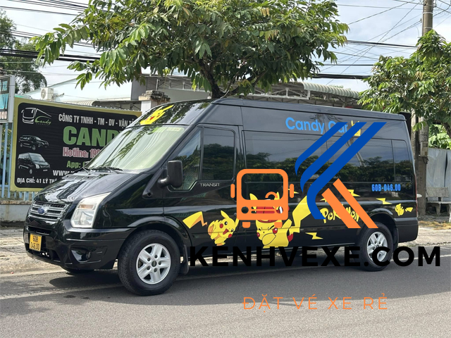 Nhà xe Candy có nhiều điểm đón trả linh hoạt