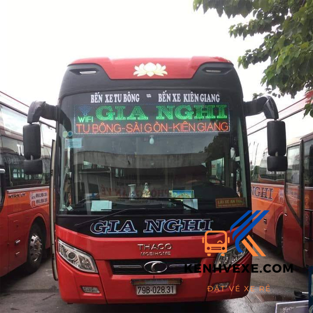 Xe khách Gia Nghi chuyên tuyến Khánh Hòa đi Kiên Giang Phú Quốc