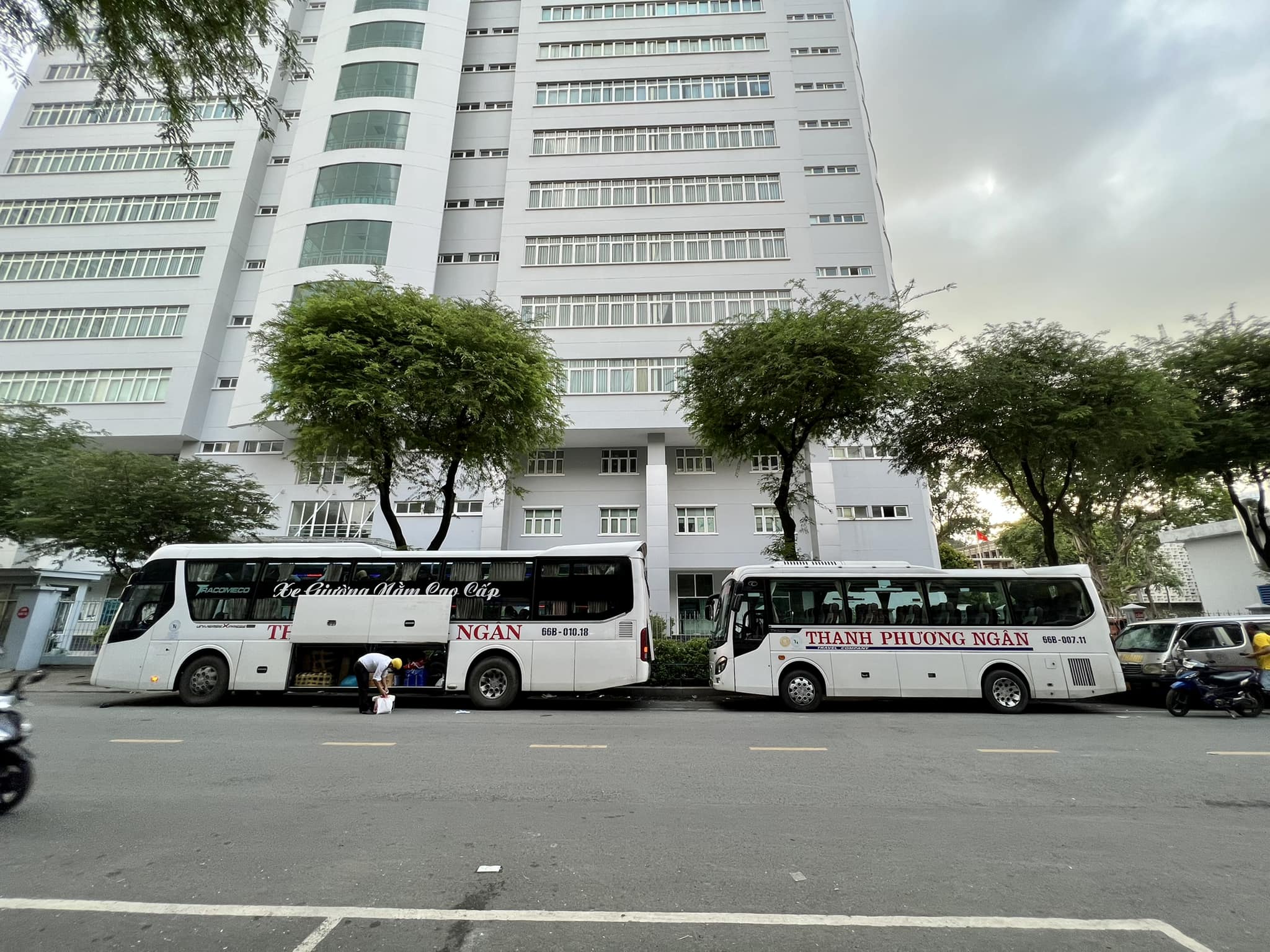 Nội thất xe khách Thanh Phương Ngân sạch sẽ, tiện nghi