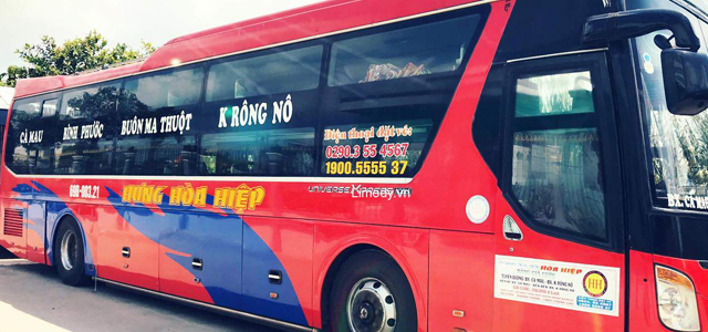 Xe Hòa Hiệp đón trả khách dọc đường an toàn