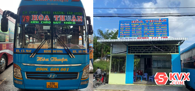Xe Hòa Thuận tuyến Cà Mau - Bình Dương Xe Hòa Thuận tuyến Cà Mau - Bình Dương
