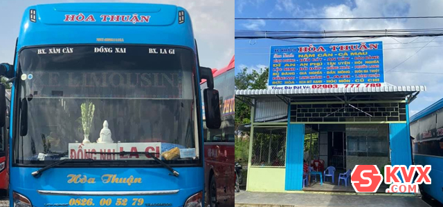 Xe Hòa Thuận tuyến Bình Thuận đi Cà Mau giường nằm