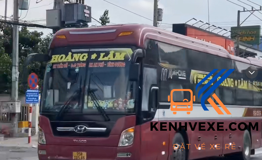 Toàn cảnh chiếc xe giường nằm Hoàng Lâm chạy tuyến Sóc Trăng đi Bình Dương