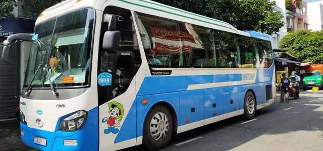 Xe Kim Anh tại văn phòng Chợ Lách, Bến Tre