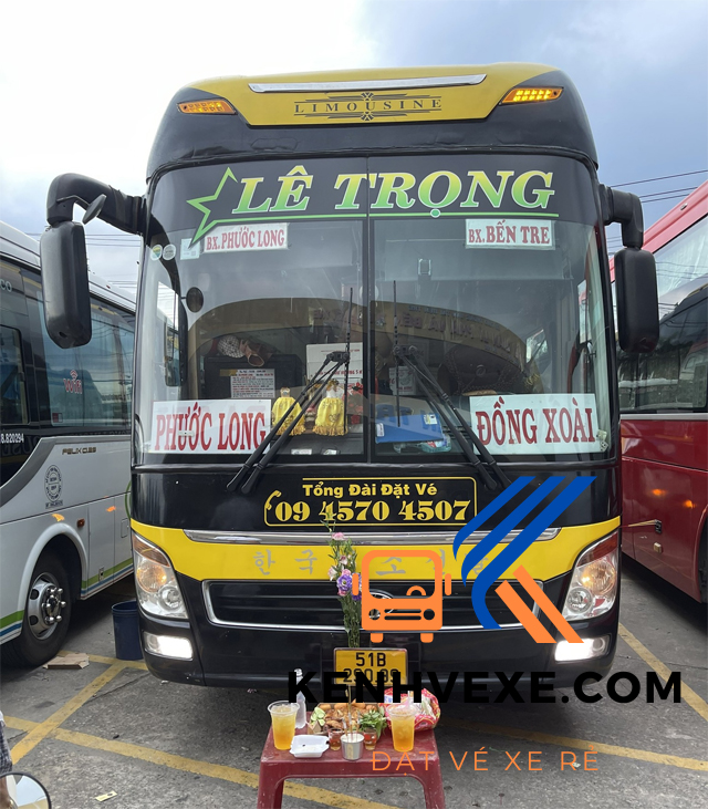 Xe giường nằm Lê Trọng chạy tuyến Bến Tre đi Bình Phước
