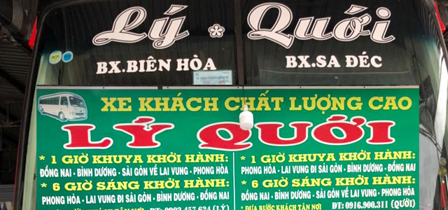 Nội thất và hình ảnh thực tế xe khách Lý Quới