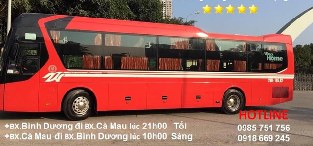 Xe Phú Lợi tuyến Cà Mau - Bình Dương Xe Phú Lợi tuyến Cà Mau - Bình Dương