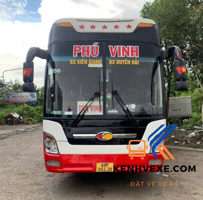 Xe Phú Vinh ghế ngồi tuyến Trà Vinh đi Rạch Giá