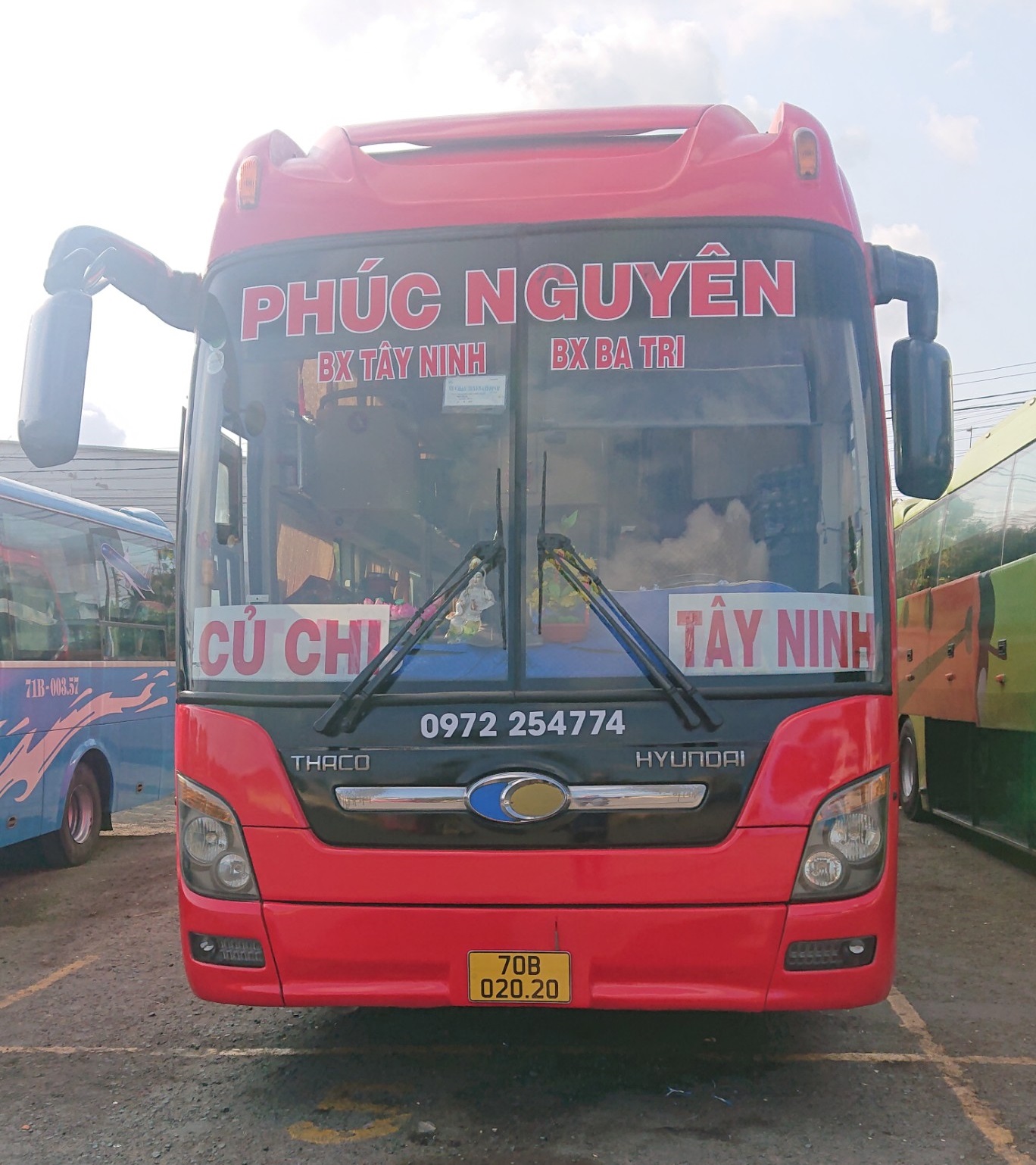Hotline đặt vé xe khách Phúc Nguyên đi Tây Ninh