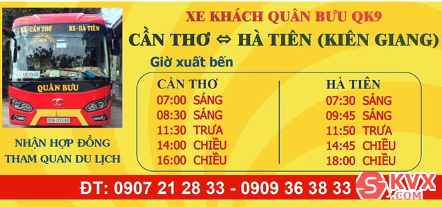 Phòng vé xe Quân Bưu tại Cần Thơ