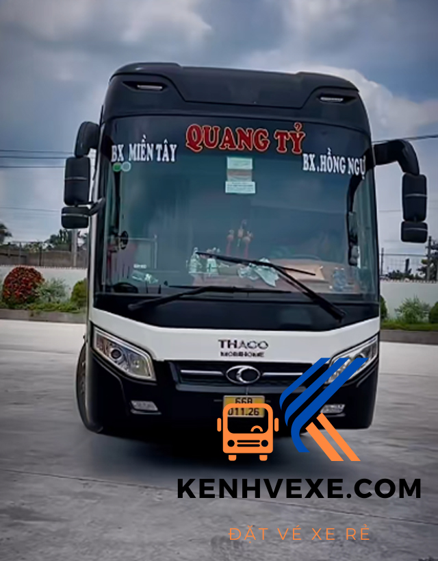Hình ảnh xe khách Quang Tỷ chạy tuyến Sài Gòn Đồng Tháp
