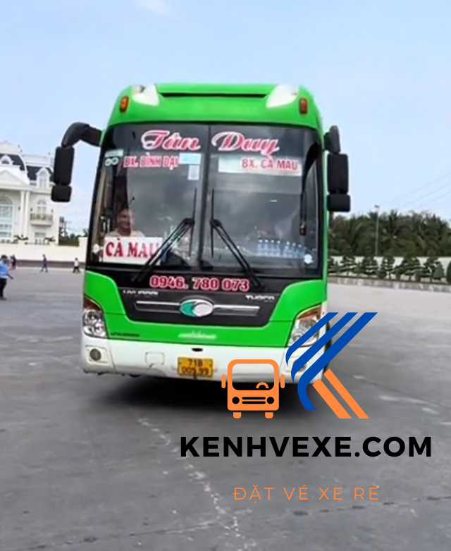 Nhà xe Tân Duy tuyến Bến Tre Cà Mau, xe giường nằm hiện đại