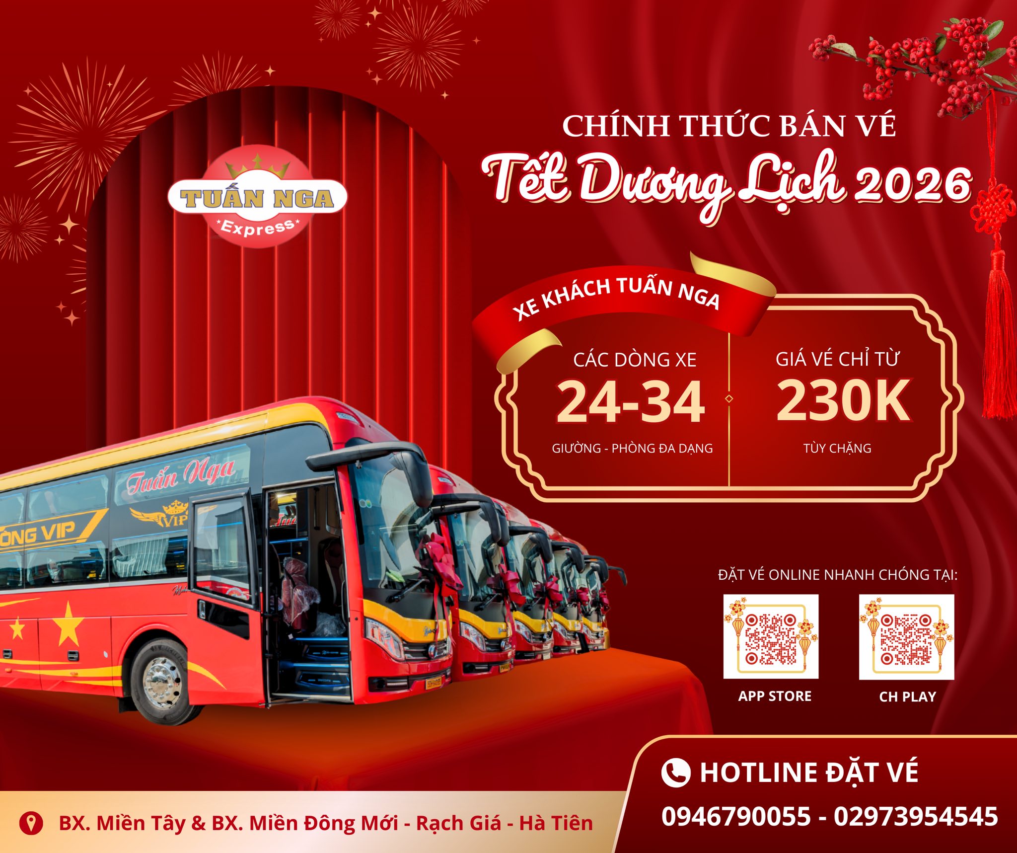 Xe limousine Tuấn Nga chuyên tuyến Kiên Giang Sài Gòn