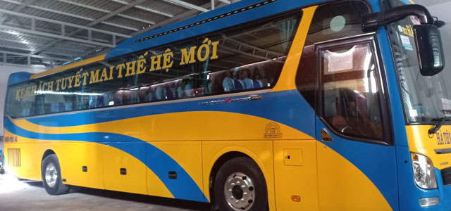 Nội thất xe giường nằm Tuyết Mai tuyến Cà Mau