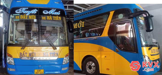 Xe Tuyết Mai chạy tuyến Cà Mau đi Hà Tiên